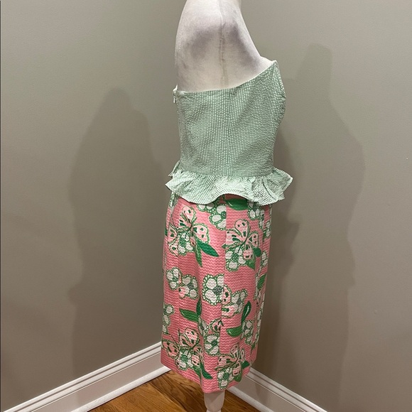 Lilly Pulitzer Lowe Mini Dress Pretty Pink Tootie Floral Size 6 - Picture 4 of 7